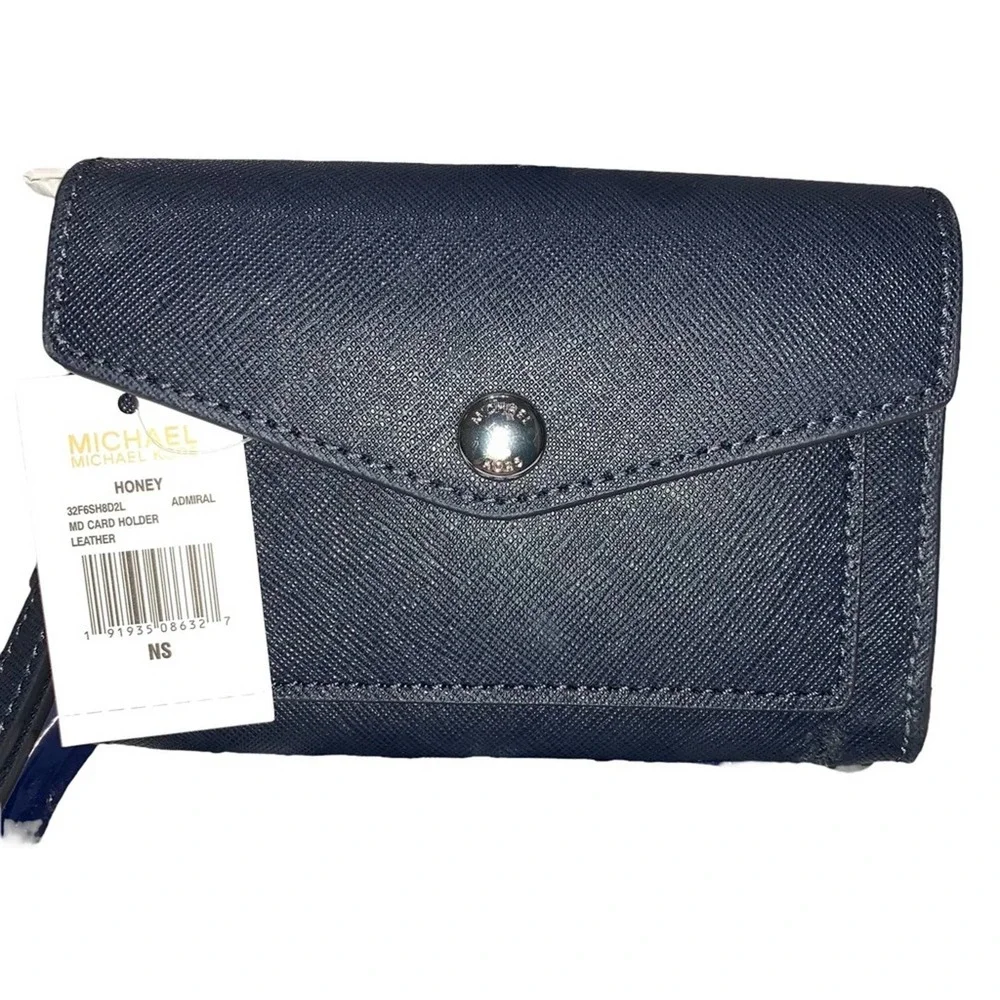 Michael Kors - Honey Card Holder Wallet, navy, NWT